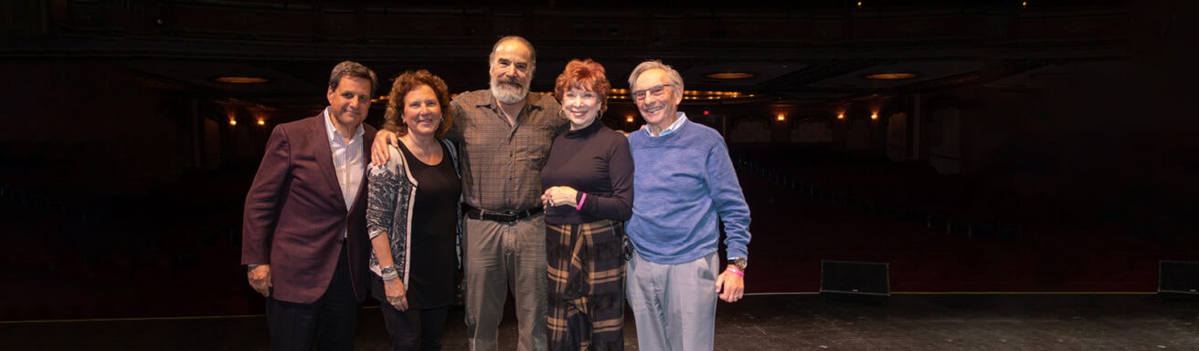 mandy patinkin and donors at riverside theater