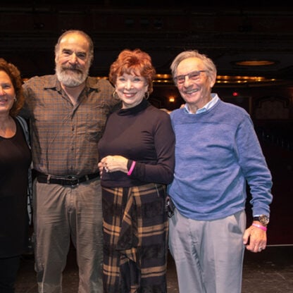 mandy patinkin and donors at riverside theater